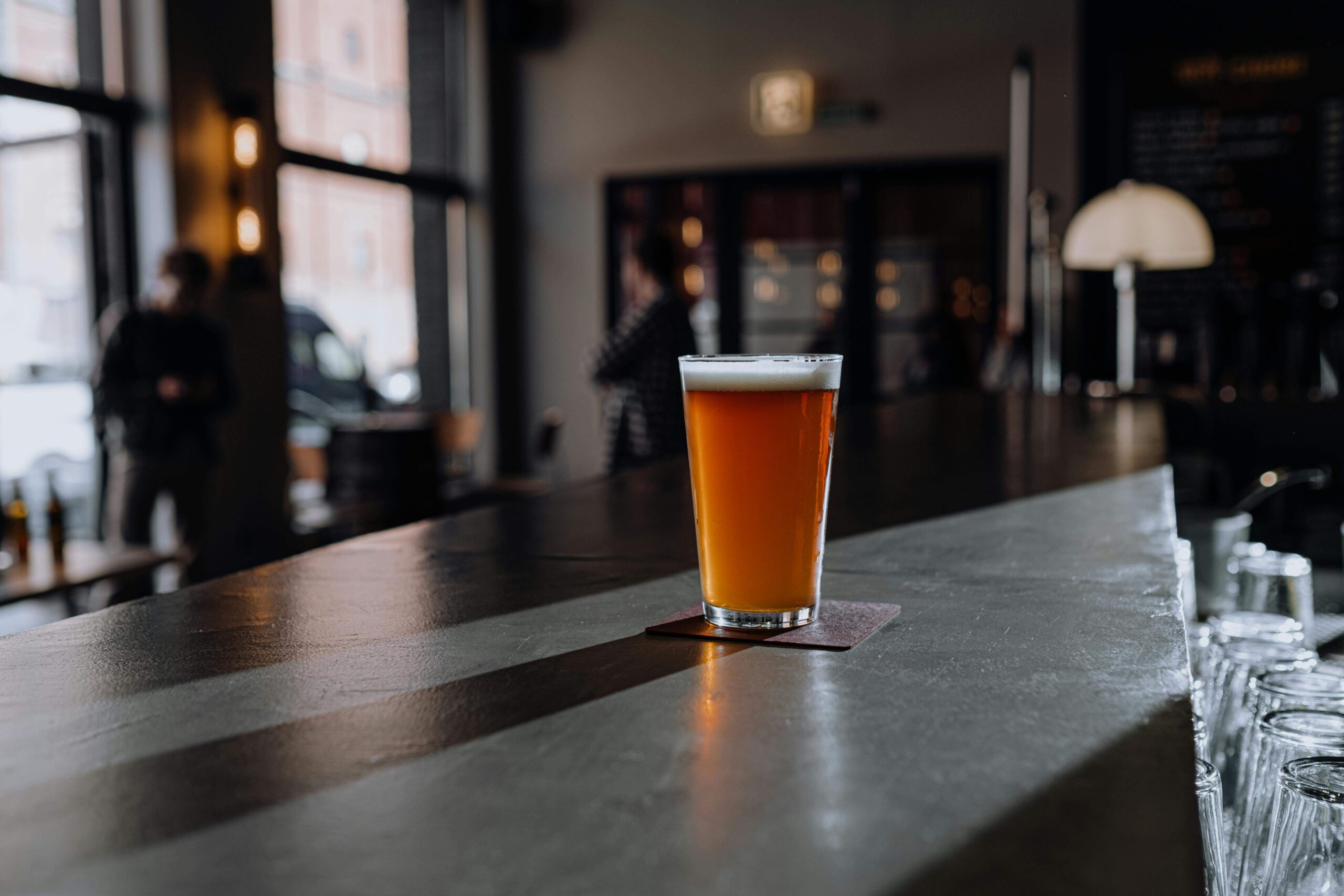 Craft Beer Pub in Budapest, Beer on Pub Counter